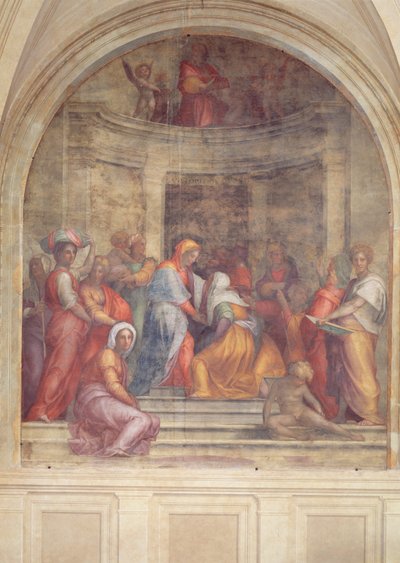 1516年の回廊からの面会 作： Jacopo Pontormo